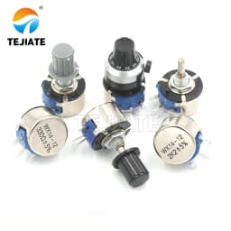 5pcs WX14-12 3W single turn wire wound potentiometer 1K 2K2 3K3 4K7 20K 10K 22K 100R 470R