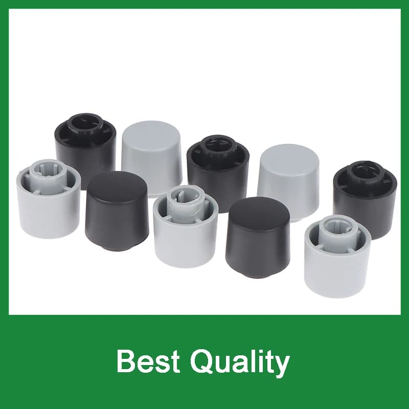 5Pcs Plastic Half Shaft Knob Diameter 15.8mm Height 17mm Potentiometer Encoder Knob D-Shaped Inner Hole