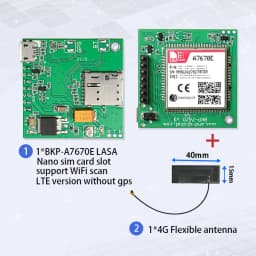 A7670E Push Nano Side Way SIM Slot LTE 4G GPS TTL UART LTE Cat-1 for Europe Midde Asia South Africa