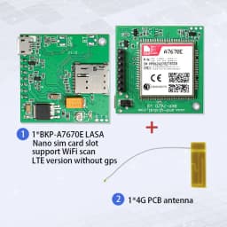 A7670E Push Nano Side Way SIM Slot LTE 4G GPS TTL UART LTE Cat-1 for Europe Midde Asia South Africa