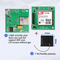 A7670E Push Nano Side Way SIM Slot LTE 4G GPS TTL UART LTE Cat-1 for Europe Midde Asia South Africa
