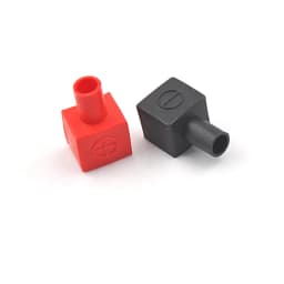 2Pcs Motorcycle Terminal Rubber Covers Battery Sleeve Insulation Cap