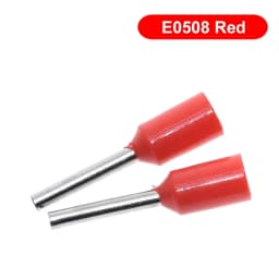 100pcs TZT TENG E0508 E2508 Tubular Wire Cold Pressure Connector Electrical Cable Crimps Wire Ferrules 22AWG Wire