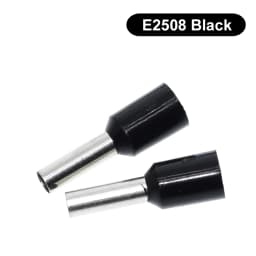100pcs TZT TENG E0508 E2508 Tubular Wire Cold Pressure Connector Electrical Cable Crimps Wire Ferrules 22AWG Wire