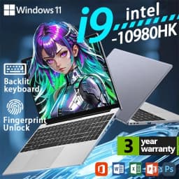 15.6 inch Gaming Laptop Intel Core I9 10980HK Windows 11 16GB DDR4 1TB 2TB SSD Office Study Business Laptops Pc Gamer Computer