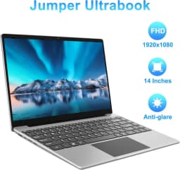 14 Inch Laptop PC 6GB LPDDR4 RAM 128GB SSD ROM 1080p FHD IPS Screen Windows 10 Computer with Celeron 4-Core Processor WIFI