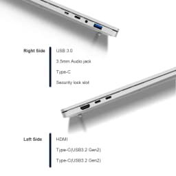 Ninkear S14 Laptop 14' 2.2K IPS AMD Ryzen 5 6600H 6-Core 4.55GHz 16GB LPDDR5X 1TB PCIe SSD WiFi 6 BT5.3 PD65W Fast Charge 1kg Ultra Light Type-C Windows 11,180° Hinge Fingerprint The Perfect Gift Travel Office Computer