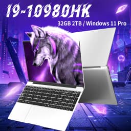 NAIWO 15.6 Gaming laptop with Intel Core I9-10980HK 32GB RAM 512GB 1TB 2TB SSD WiFi 6 Windows 11 PRO high-performance laptop