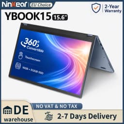 Ninkear YBook15 15.6 inch 2 in 1 laptop pc computer 360 convertible touchscreen Windows 11 16GB RAM 512GB SSD Ryzen 3 3200U ultrabook portable laptop notebook FHD IPS for work study office