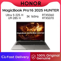 Honor Laptop MagicBook Pro16 2025 HUNTER Ultra 5 225H/Ultra 9 285H 32GB RTX5060/RTX5070 3K Gaming Screen 165Hz Gaming Book