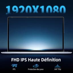 Laptop Laptop 12 GB DDR4 RAM 256 Go SSD Processor Celero N3710 mAh screen IPS ° PC Portable Win 11 Laptop WiFi 5 for Desk studies numeric keypad for home studies and the work laptop with HD screen
