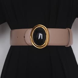 Women's Runway Fashion Double Side Genuine Leather Cummerbunds Female Dress Corsets Waistband Belts Decoration Wide Belt TB1075