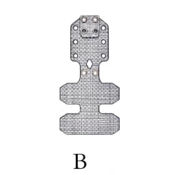 Tactical Vest Universal PTT Fixed Extension Board V60/U94 MOLLE Mounting Plate Imported