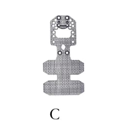 Tactical Vest Universal PTT Fixed Extension Board V60/U94 MOLLE Mounting Plate Imported