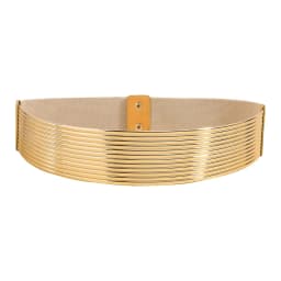 Gold Waist Belt Ladies Fashion Golden Buttoning Belt Dress Shirt Tight Waistband Fashion Accessory for Women