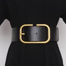 Women's runway fashion genuine leather Cummerbunds female Dress Corsets Waistband Belts decoration wide belt R3109