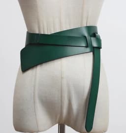 Women's Runway Fashion Genuine Leather Cummerbunds Female Dress Corsets Waistband Belts Decoration Wide Belt R3097