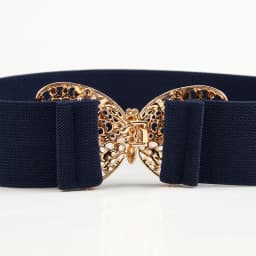Fashion Butterfly Elastic Waistband Elegant Cummerbund Women Dress Buckle Belt Strap Waist