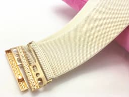 Women's Fashion Elastic Gold Cummerbunds Female Dress Corsets Waistband Belts Decoration Wide Belt R2192
