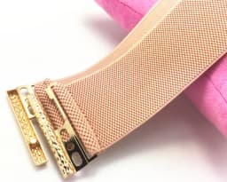 Women's Fashion Elastic Gold Cummerbunds Female Dress Corsets Waistband Belts Decoration Wide Belt R2192