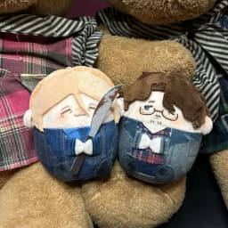 One Pair Hannibal Will Plush Doll Pendant Present Home Decoration Halloween Hannibal Lecter Stuffed Doll Toys Collect XMAS Gift