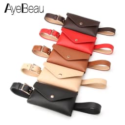 Small Fanny Waist Bag Pack For Women Mobile Phone Mini Belt Wallet Purse Pouch Belly Banana Ladies Kangaroo Bum Hip Side Bolsas