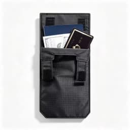 Anti Theft Portable Belt Wallet Ultra Thin Hidden Nylon Pouch Hook Loop 2 Compartments Slim Travel Daily