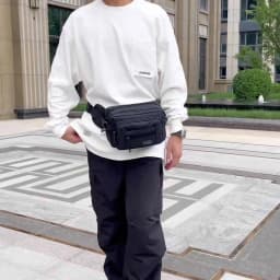Men's Waist Bag Multifunctional Toolkit, Wear-Resistant Mobile Phone Bag, Running Bag, Leisure Outdoor Sports Waist Bag, Large C