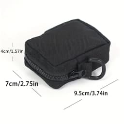 Outdoor Sports Multi-functional Tactical Waist Bag Accessory Bag Simple and Durable Card Bag Coin Purse Solid Color Waist Packs