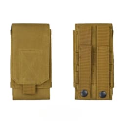 1Pc Outdoor Molle System Tactical Camouflage Mini Nylon Waist Pack 6in Phone Holder Sport Waist Bag Outdoor Sports Phone Bag