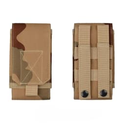 1Pc Outdoor Molle System Tactical Camouflage Mini Nylon Waist Pack 6in Phone Holder Sport Waist Bag Outdoor Sports Phone Bag