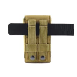 1Pc Outdoor Molle System Tactical Camouflage Mini Nylon Waist Pack 6in Phone Holder Sport Waist Bag Outdoor Sports Phone Bag