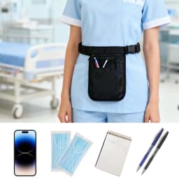 Nurse Waist Bag Multifunctional Tool Storage Waist Bag Barber Tool Makeup Brush Storage Bag Large Capacity Adjustable Waist Belt
