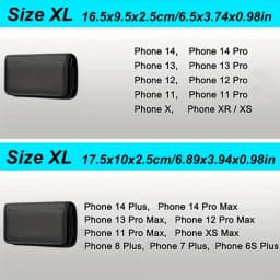 Fashion Simple Black Waist Belt Hanging Mobile Phone Bag Card Money License Case Stylish Multi-functional Men's Belt Bag