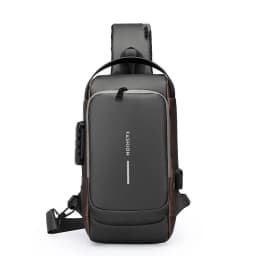 New Brand Designer Men Crossbody Bag PU Leather Classic Anti-Theft Shoulder Bag Chest Bag Multifunctional for Men
