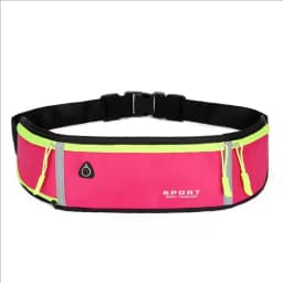 Reflective Waterproof Sports Kettle Waist Bag with Headphone Jack Ultra-Thin Running Waist Bag Trendy Simple and Portable