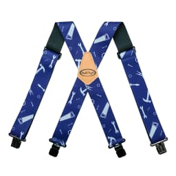 MELOTOUGH Men's Suspenders Fully Elastic 2 Inch Wide X Back Heavy Duty Work Suspenders Braces For Men Tool Belt Suspender