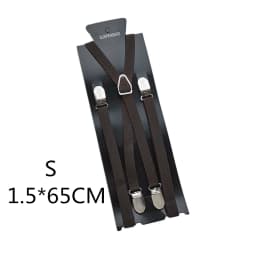 4 Clips On 1.5CM Wide Men Suspenders Women Elastic Adjustable Adult Braces Suspender Kids Children Boys Girls Accessories