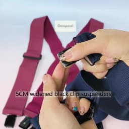 Deepeel Fashion 5cm Wide Adults Men's Suspenders Adjust Elastic Strap X-type 4 Clips Male Braces Harness Man Jockstrap for Pants
