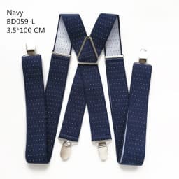 Solid Color Unisex Adult Suspenders Men XXL Large Size 3.5 cm Wide Adjustable Elastic 4 Clips X Back Women Trousers Braces Party