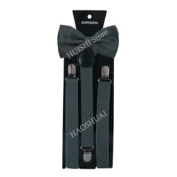 Hot Sale Suspenders Bowtie Sets Mens Women Boys Party Wedding Y-Back Shirt Braces Butterfly Belt Bow Tie Suit Accessories Gift