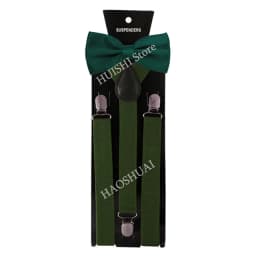 Hot Sale Suspenders Bowtie Sets Mens Women Boys Party Wedding Y-Back Shirt Braces Butterfly Belt Bow Tie Suit Accessories Gift