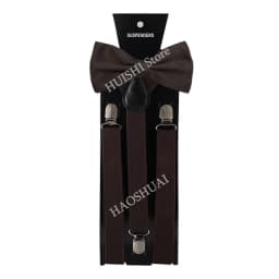 Hot Sale Suspenders Bowtie Sets Mens Women Boys Party Wedding Y-Back Shirt Braces Butterfly Belt Bow Tie Suit Accessories Gift
