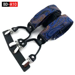 Men's Fashion Accessories Suspenders Trouser Braces 3.5cm Wide Y-Back 6 Clips Wedding Party Event Gifts for Dad Father Husband