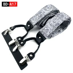 Men's Fashion Accessories Suspenders Trouser Braces 3.5cm Wide Y-Back 6 Clips Wedding Party Event Gifts for Dad Father Husband