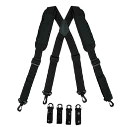 Tactical Suspender Pants Police Duty Adjustable Padded Military Braces