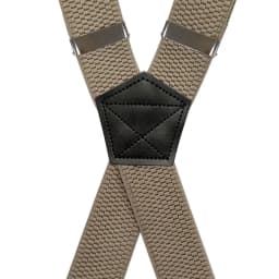 Heavy Duty Suspenders for Men Work Outdoor 3.8cm X-Back 4 Strong Clips Adjustable Elastic Trouser Braces Strap Belt