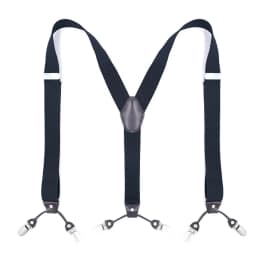 Vintage Suspenders for Men Wedding Party Formal Casual 3.5cm Wide Y Shape 6 Clips Adjustable Elastic Trouser Braces Strap Belt