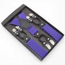 3.5*120cm Man's Fashion Suspenders Genuine Leather 6 Clips Brace Male Vintage Casual Wedding Party Trousers Strap