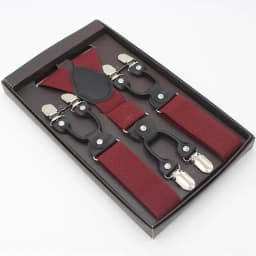 3.5*120cm Man's Fashion Suspenders Genuine Leather 6 Clips Brace Male Vintage Casual Wedding Party Trousers Strap